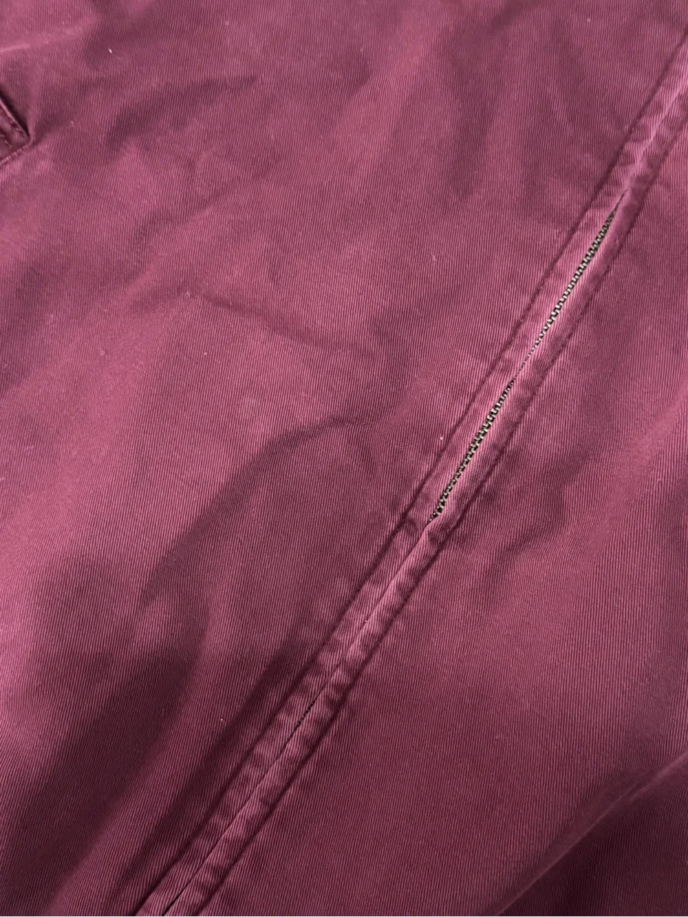 Vintage Polo Ralph Lauren Harrington Jacket Lined Corduroy Collar Burgundy XXL